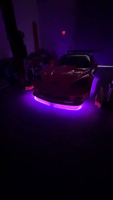 Underglow.ca kit on this c6 vette #automotive #cars #repair #mechanic #fyp #kjluxauto #fypシ゚viralシfypシ゚ #corvette #c6corvette